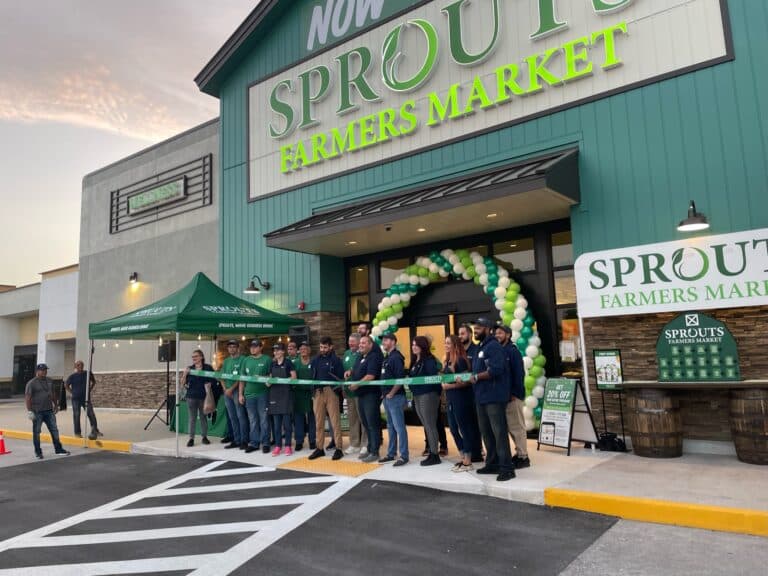Sprouts Farmers Market ribbon cutting College Plaza in Fort Myers, Florida