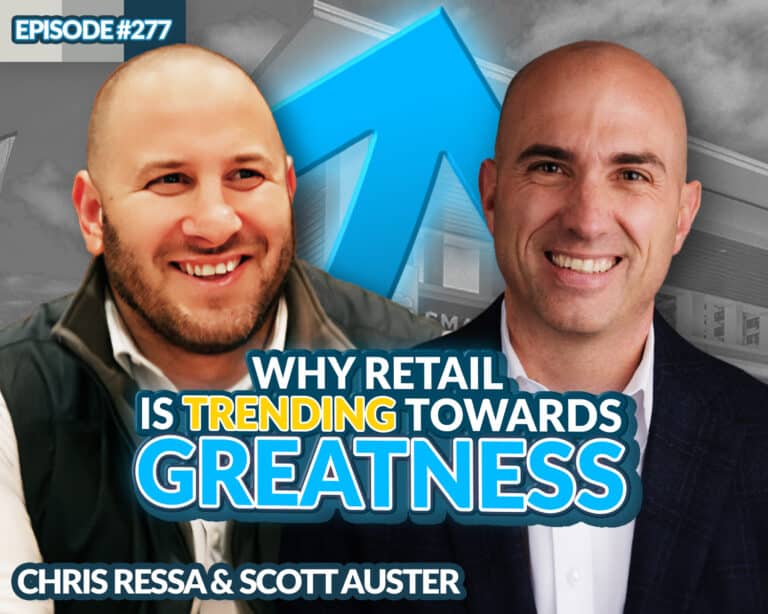 Scott Auster and Chris Ressa with a text overlay that reads "why retail is trending towards greatness"
