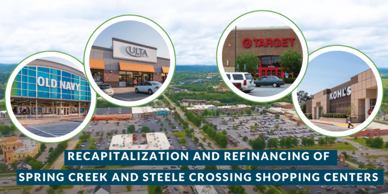 Open-air shopping centers, Spring Creek and Steele Crossing in Fayetteville, AK